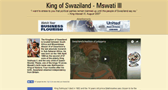 Desktop Screenshot of kingofswaziland.com
